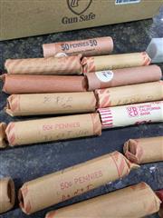 Unsearched Rolls of Pennies from 50's-80s Rolled! Approx $17 worth of pennies!